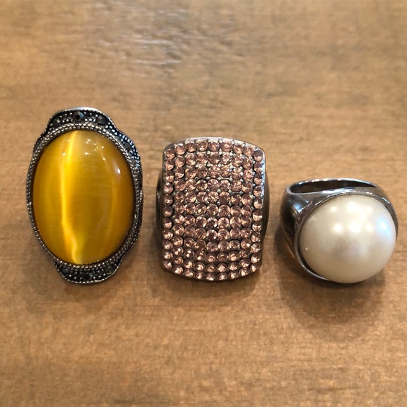 Jewelry - Lot of 3 Statement Rings